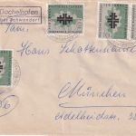 BRD - (13a) Dachelhofen ü. Schwandorf Landpost-Ra2 Brief n. München 1958