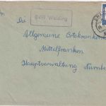BRD - 8491 Weiding Landpost-Ra1 Brief Cham - Nürnberg 1963