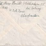 BRD - (13a) Waldsachsen ü. Coburg Landpost-Ra2 Brief n. POLEN 1954