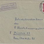 BRD - Untereschenbach ü. Gemünden (Main) Landpost-Ra2 Brief n. München 1962