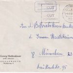 BRD - Nordheim ü. Donauwörth Landpost-Ra2 Brief n. München 1962