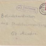 BRD - (13b) Tabertshausen ü. Plattling Landpost-Ra2 Brief n. München 1962