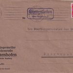 DR - Stettenhofen ü. Augsburg 2 Landpost-Ra2 Brief n. Saarbrücken 1941