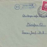BRD - (13b) Lengenfeld ü. Landsberg (Lech) Landpost-Ra2 Brief n. München 1961