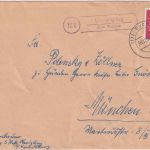 BRD - (13b) Unterigling ü. Buchloe Landpost-Ra2 Brief n. München 1960