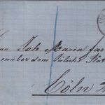 Preussen - Cöln Bahnhof 25/6 (1866) Orts-Portobrief m. Inhalt