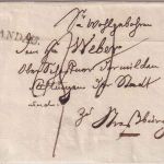 Bayern/Frankreich - Landau L1 Portobrief n. Straßburg 1819