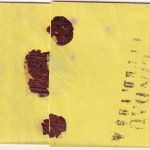 Bayern - 6 Kr. Quadrat braun gelbes (!) Briefchen gMR 18 OPA Augsburg 1854
