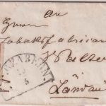 Bayern - 3 Kr. Wappen geschn. oMR 45 HKS Bergzabern 19/5 Brief n. Landau 1868