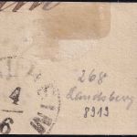Bayern - 3 Kr. Wappen geschn. Briefstück oMR 268 (Landsberg a. Lech)