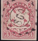 Bayern - 3 Kr. Wappen geschn. oMR 860 (Mühlhausen Ofr.)