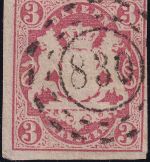 Bayern - 3 Kr. Wappen geschn. oMR 830 (Windischeschenbach)