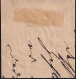 Bayern - 3 Kr. Wappen geschn. Pracht-Briefstück oMR 800 Stockheim Ufr.
