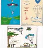 Italien - Fallschirmpost 3 Sonderkarten mit SST/Cachets Pisa 1985/88