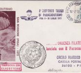 Italien - Fallschirmpost/Helikopterpost Pisa 1972 Schmuckbrief