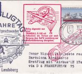 BRD - Fallschirmpost SST Landsberg a/Lech Zuleitungspost LH-Erstflug 1977