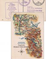 DDR - Bork-Brück-Gedenkflug Bordpostkarte SST Borkheide 1962