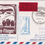 DDR - Borkheide 1987 Gradeflieger 75 J. Flugpostbeförderung Sonderkarte