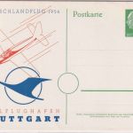 BRD - 10 Pfg. Heuss Privatganzsache Deutschlandflug Stuttgart 1956 ungebraucht