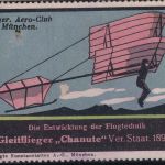 Bayern - Bayer. Aero-Club München Vignette "Gleitflieger Chanute 1896"