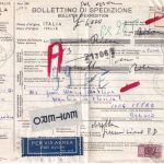 Italien - Castel di Sangro 1970 Luftpost-Paketkarte n. BELGIEN