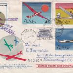 Polen - Segelflugpost Leszno 1968 XI. Segelflugmeisterschaft Schmuckkuvert SST