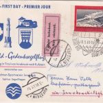 DDR - Kronfeld Gedenksegelflug Innsbruck Kufstein Zuleitungspost 1961