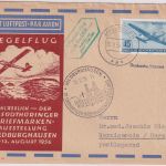 DDR - Meiningen/Hildburghausen 1. Postsegelflug "Baby DDR 1509" 1956