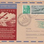 DDR - Meiningen/Hildburghausen 1. Postsegelflug "Baby DDR 1509" 1956