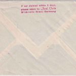 Frankreich - Postsegelflug Elchingen Hornberg unbearbeitete Zuleitungspost 1960