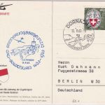 Schweiz - Erinnerungssegelflug Dornach/Solothurn 1963 Sonderkarte
