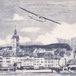 Schweiz - Weier/Olten Jubiläums-Segelflug 1961 Sonderkarte Ableitung Deutschland