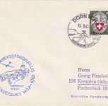 Schweiz - Erinnerungssegelflug Dornach/Solothurn 1963 Brief/Piloten-Unterschrift