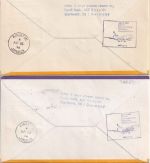 St. Lucia - Segelschiffe Satz 2x Zuleitungspost LH-Erstflug Kingston - NY 1976