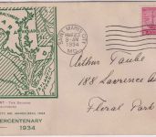 USA - 3 C. 300 J. Maryland Schmuck-FDC Saint Marys City MAR 23, 1934