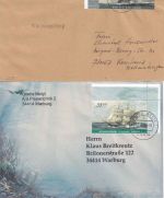 BRD - Jugend 2005 (Großsegler) 5x Einzelfrankatur a. 5 Briefen 2005/07