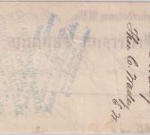 USA - 2 C. Quittungsmarke (Dampfschiff) Orderscheck Shepherdstown 1898