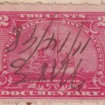 USA - 2 C. Quittungsmarke (Dampfschiff) Orderscheck Shepherdstown 1898