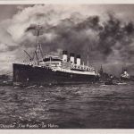 DR - Cap Polonio (1914) Passagierschiff Reederei Hamburg-Süd sw-AK ca. 1933