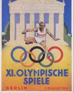 DR - Olympiade Berlin 1936 farb. Sonderkarte + SST Presse-Hauptquartier