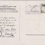 DR - IV. Olympische Winterspiele Garmisch-Partenkirchen farb. Sonderkarte 1936