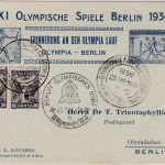 Griechenland - Olympia/Berlin Sonderkarte Olympialauf 1936