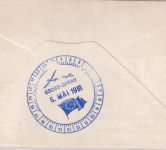 BRD - Europa-Tage 1961 1. Post-Segelflug Karlsruhe Gross-Gerau Schmuckkuvert