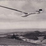 BRD - Wasserkuppe Rhön sw-AK/Segelflugzeug priv. Flugvermerk 1972