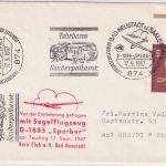 BRD - Bad Neustadt a/S. 1967 SST/Fahrbares Postamt Segelflugpost n. Rheydt