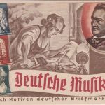 DR - Olympia-PWZ-Ausstellung Sonderkarte "Deutsche Musik" SST Dresden 1936