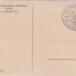DR - Olympia-PWZ-Ausstellung Sonderkarte "Deutsche Musik" SST Dresden 1936