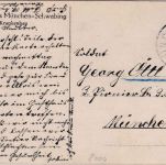 Bayern - München Krankenhaus Schwabing sw-AK gelaufen 1913