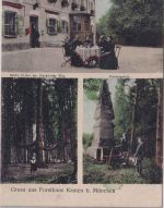 Bayern - Forsthaus Kasten (Gde. Neuried) b. München fabr. Mehrbild-AK 1913