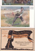 Bayern - München Wohlfahrts-Ausschuss 6 Postkarten m. Umschlag ca. 1915
